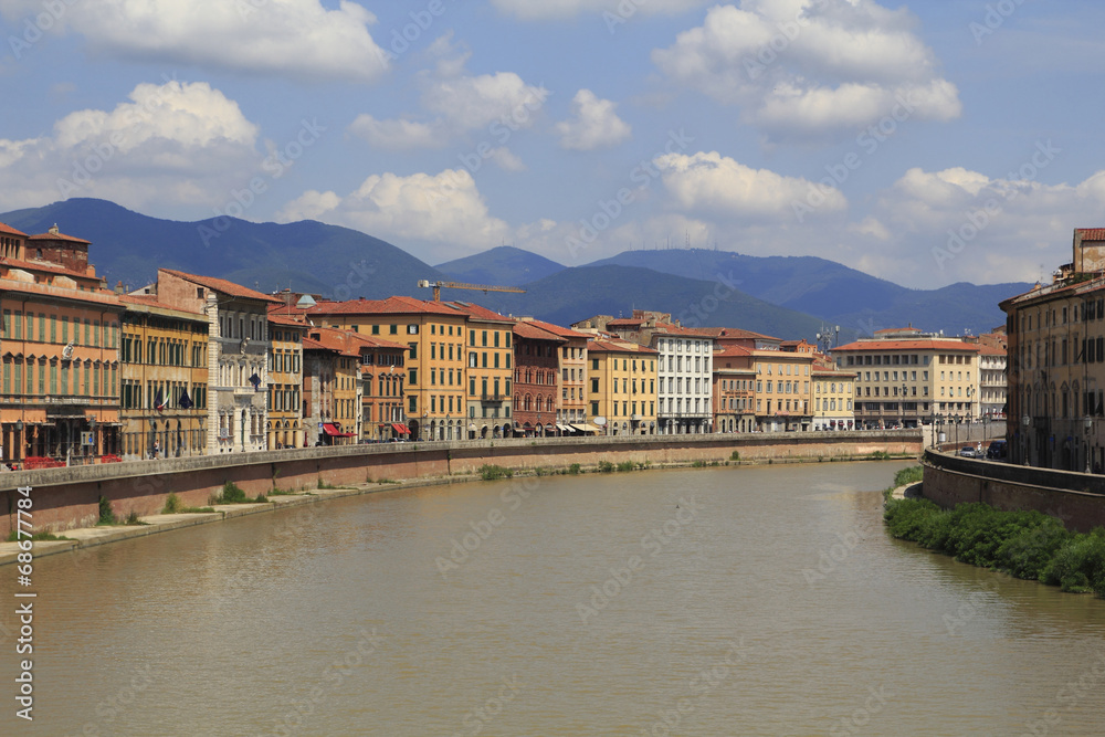Pisa city view