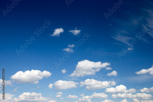 blue sky with cloud closeup