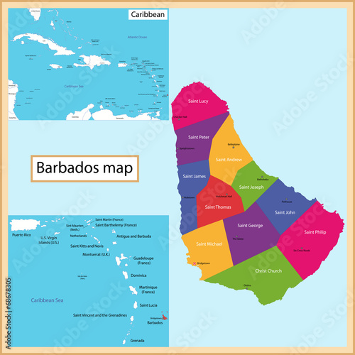 Barbados Map
