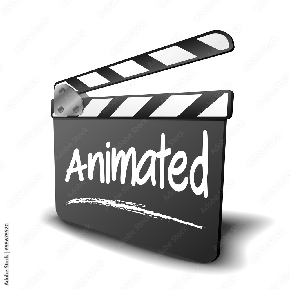 Naklejka premium Clapper Board Animated