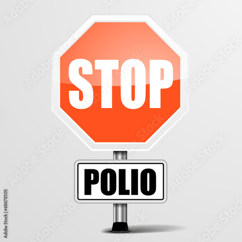 red polio Stop Sign