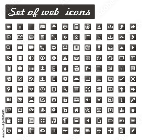 Set of useful web icons