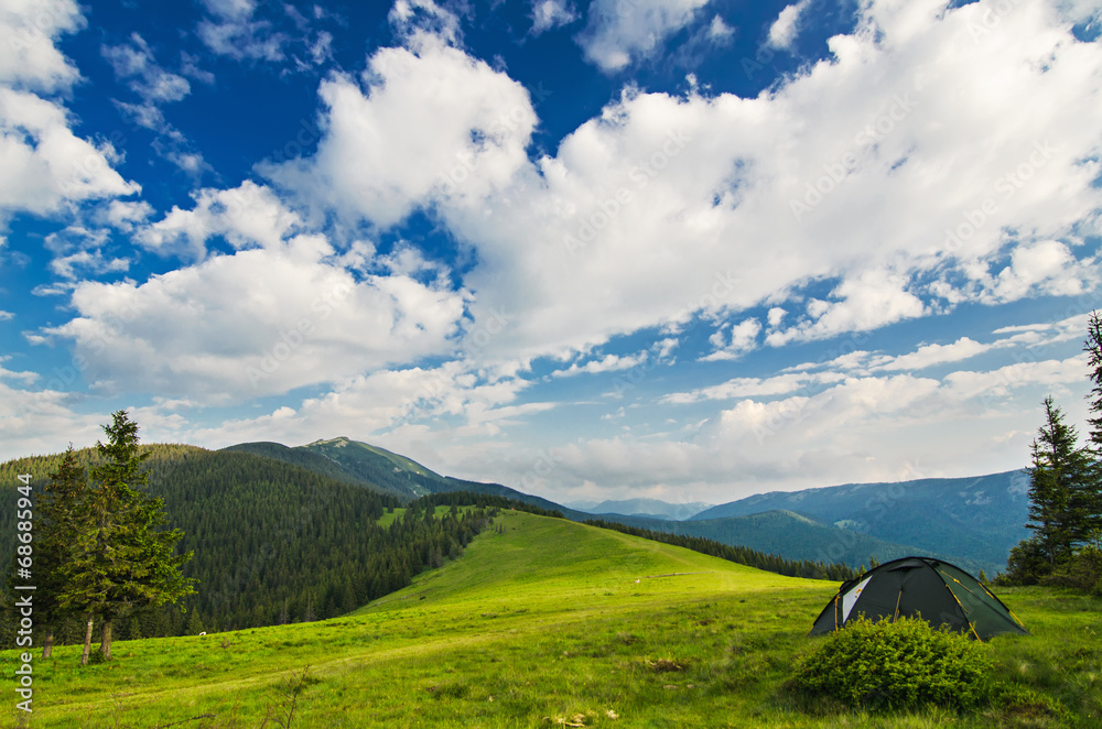 Obraz premium Carpathian mountain landscape