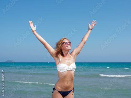 attractive woman in bikini