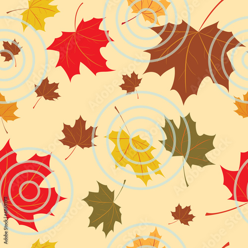 seamless autumnal background