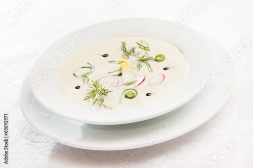 cold soup with cucumber