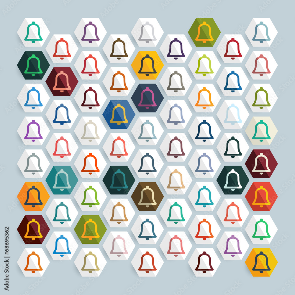 Flat design: bell Flat design: bell