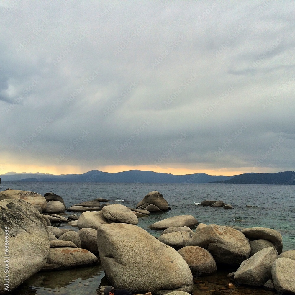 Stormy day in Lake Tahoe Stormy day in Lake Tahoe