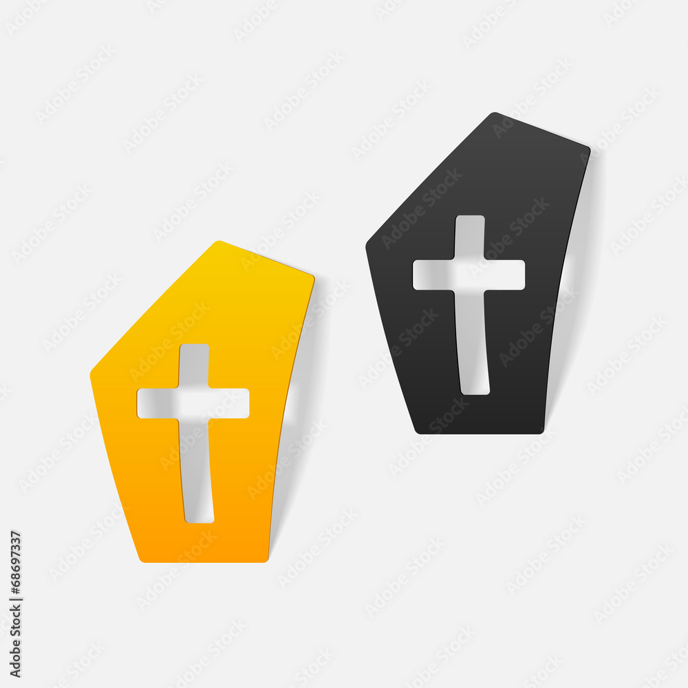 Obraz premium realistic design element: tombstone