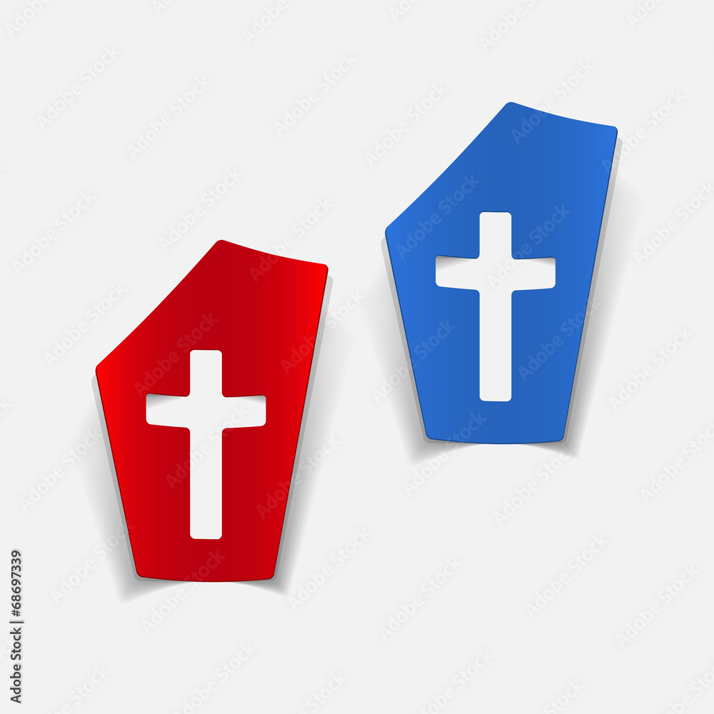 Obraz premium realistic design element: tombstone