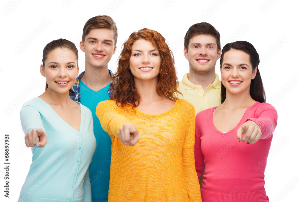 group of smiling teenagers group of smiling teenagers