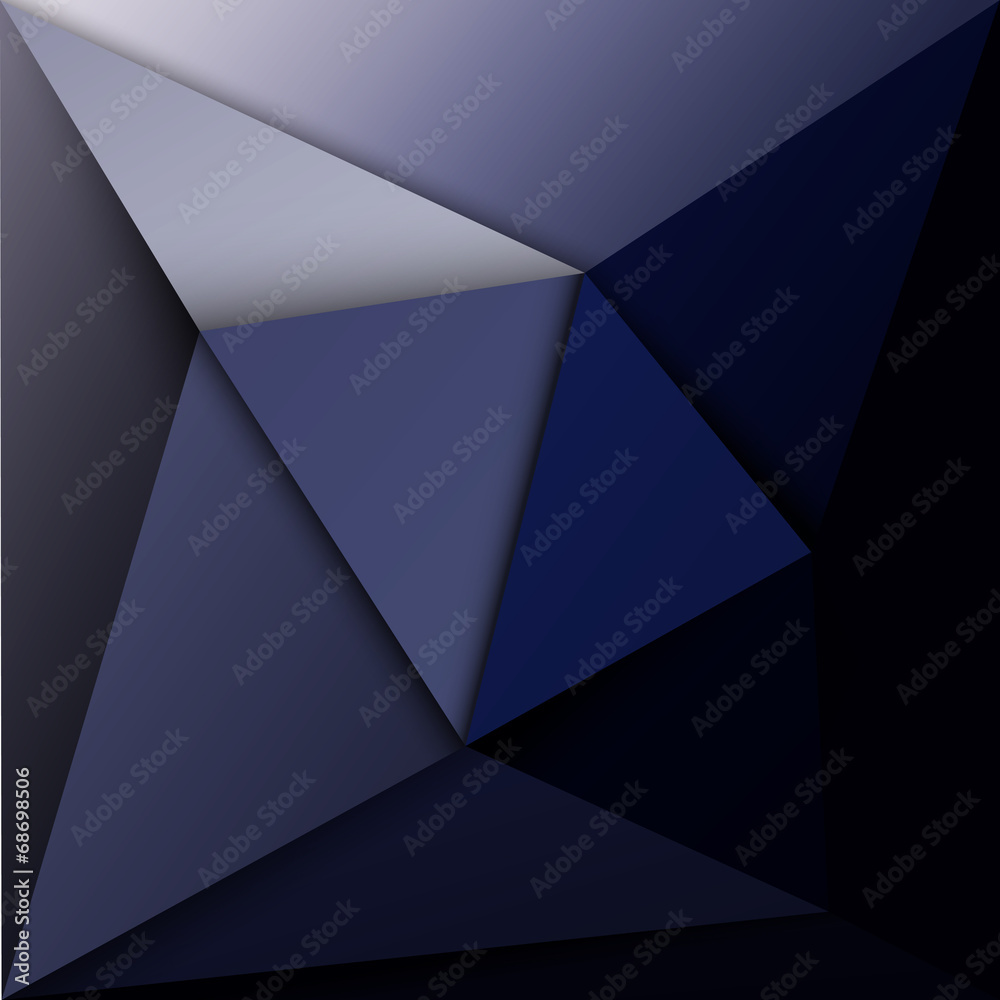 Blue triangle background Blue triangle background