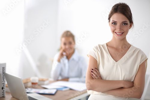 Business people Having Meeting In Office