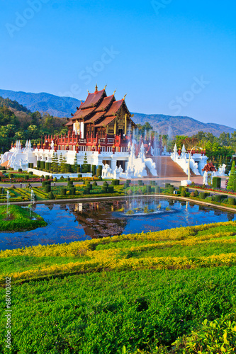 Ho Kham Luang in Chiangmai province of Thailand