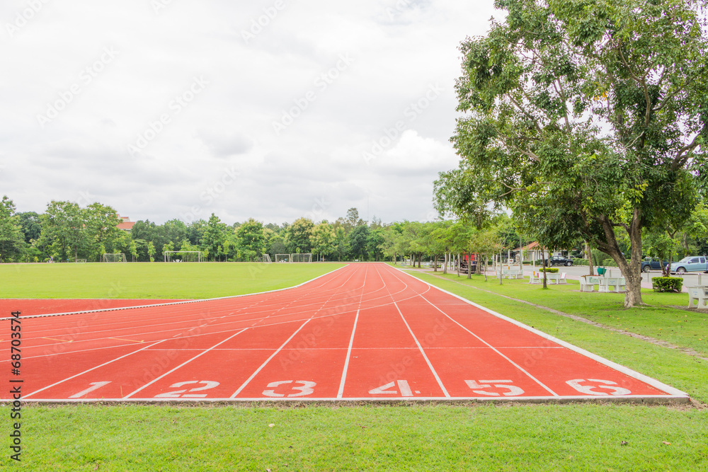 Obraz premium Number and location yard run