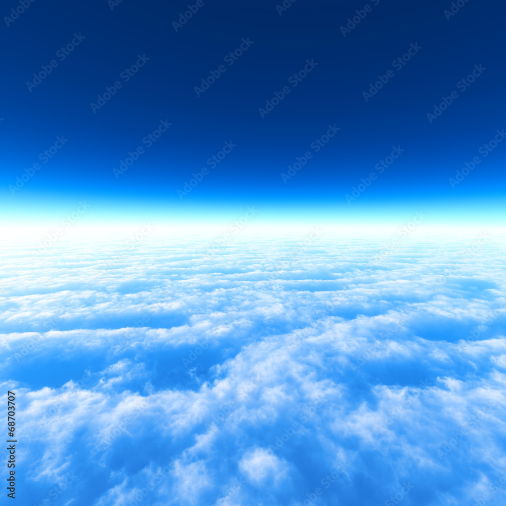青空と白い雲 青空と白い雲