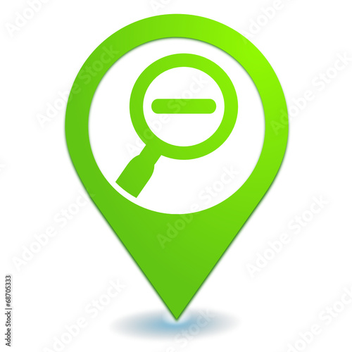 réduire sur symbole localisation vert