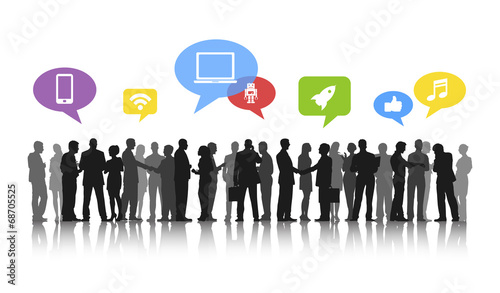 Business People and Social Media Concepts