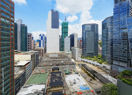 Photography office buildings at day, hongkong kwun tong