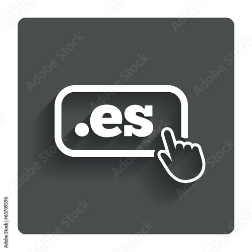 Domain ES sign icon. Top-level internet domain