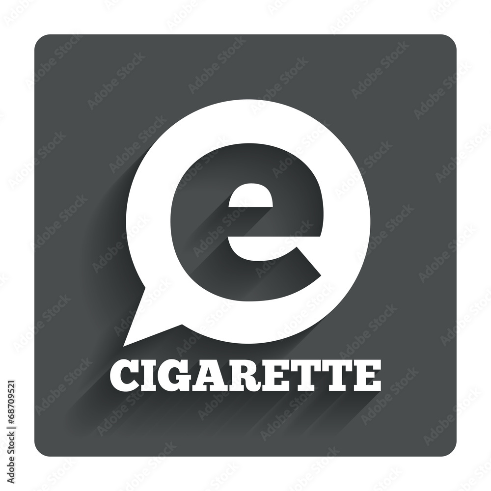 Fototapeta premium Smoking sign icon. E-Cigarette symbol.
