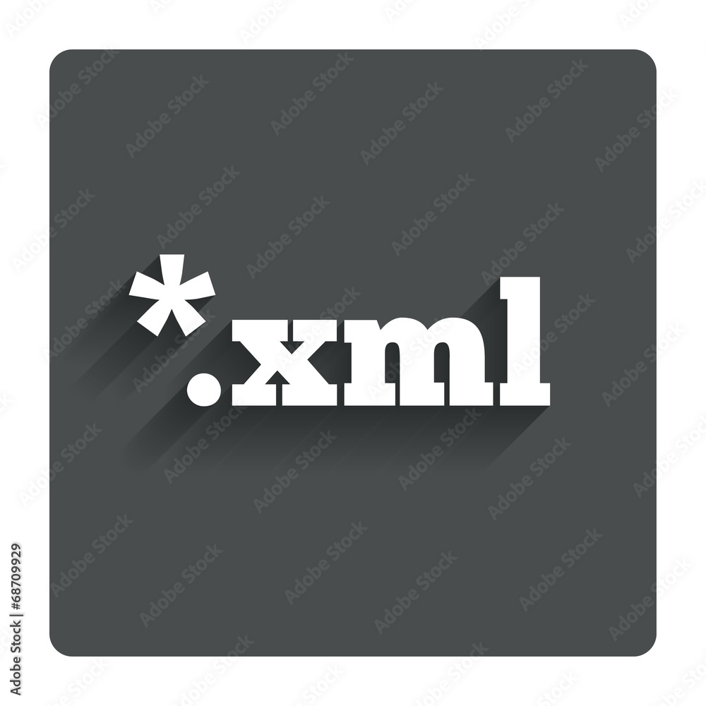 File document icon. Download XML button.