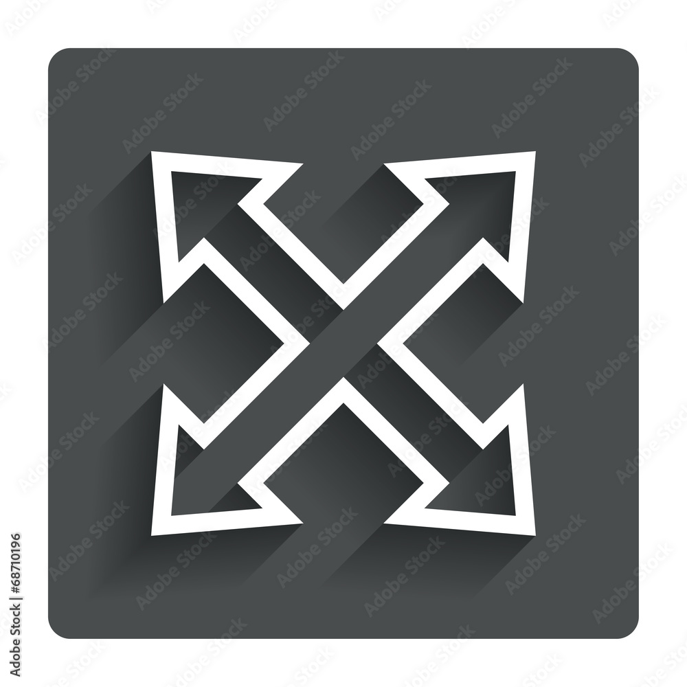 Fullscreen sign icon. Arrows symbol. Fullscreen sign icon. Arrows symbol.