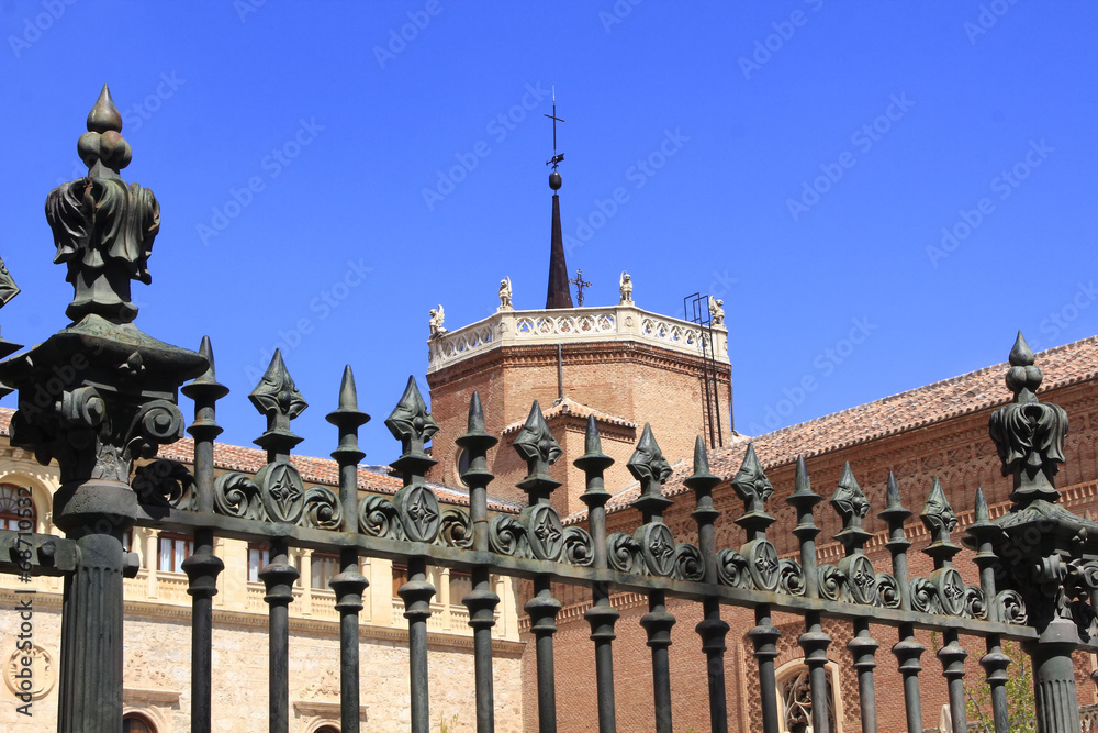 Obraz premium old highly decorated iron gate