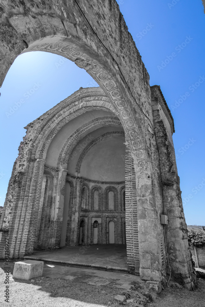 Apse of Santiago Ruins in Cuellar, Spain