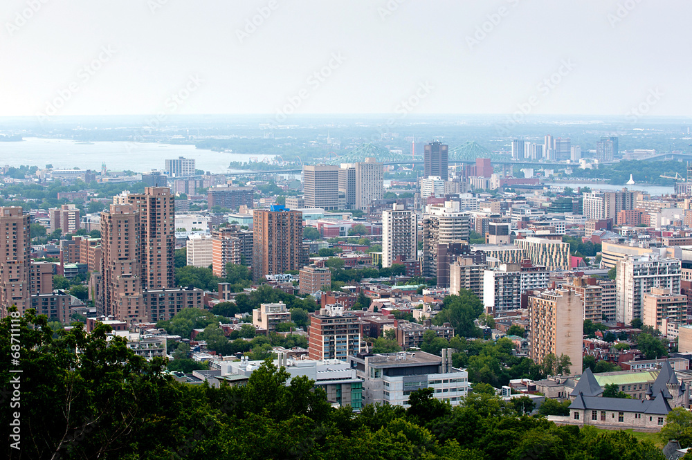 panoramic view of Montreal