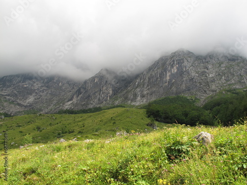 alpen im nebel photo