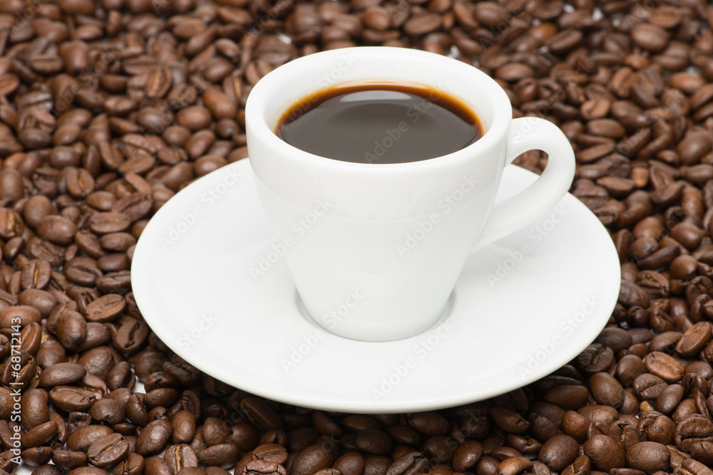 Cup of coffee with seed Cup of coffee with seed