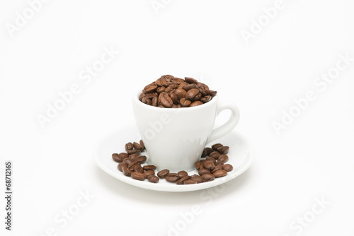 Cup of coffee with seed