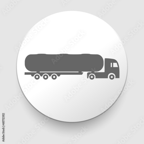 gasoline tanker trucks vector icon