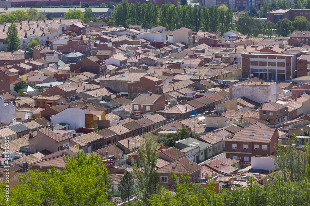 Obraz premium General panoramic view of the town of Palencia, Spain