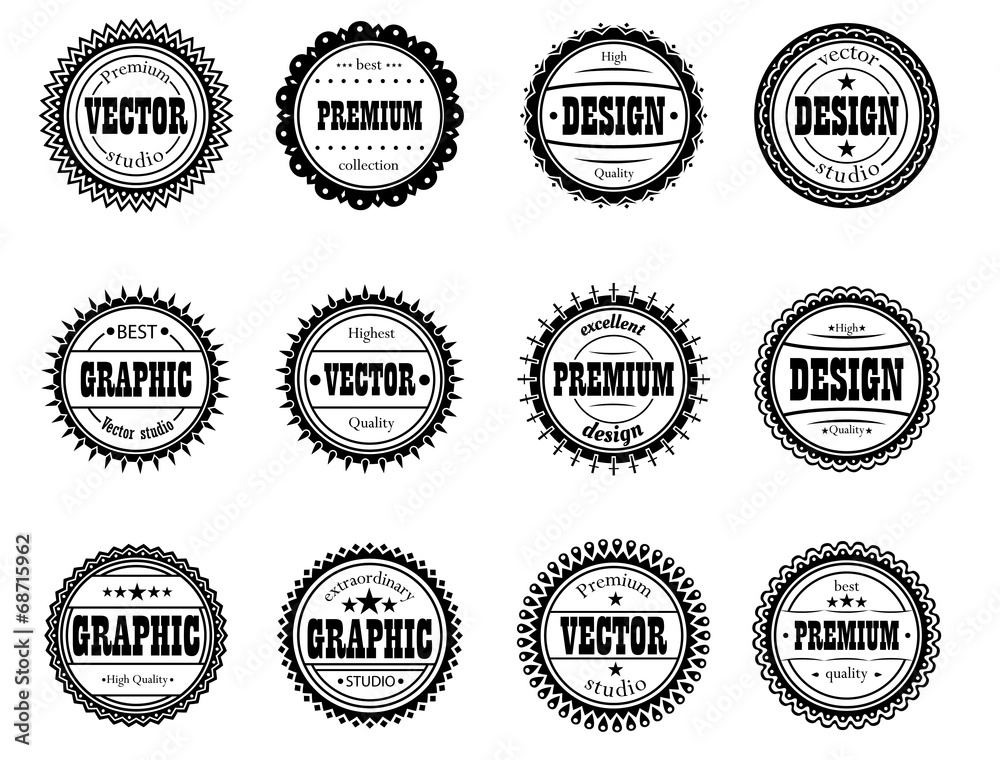 Set award icon for design studios
