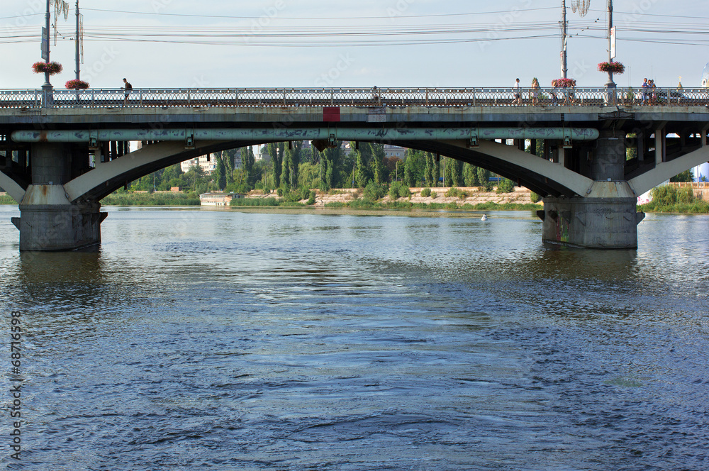 Fototapeta premium The bridge over the river Southern Bug
