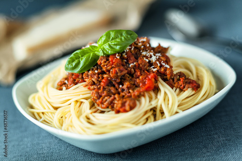 Traditional spahgetti Bolognaise or Bolognese photo