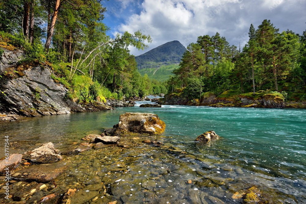 Fototapeta premium Piękny krajobraz Norweski
