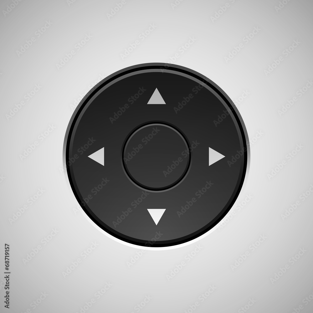 Black Abstract Joystick Button Template
