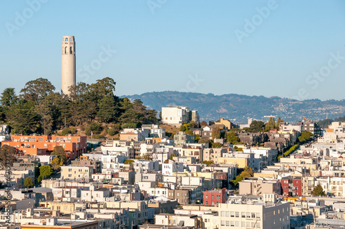 Telegraph Hill with Coit Tower. photo