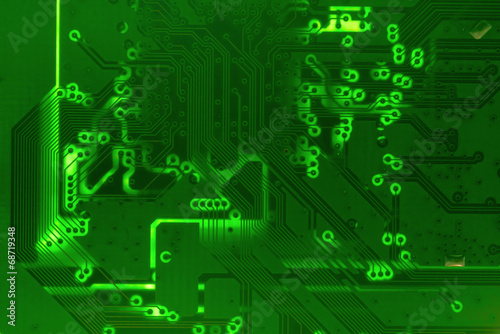 Green Circuit Mother board texture background