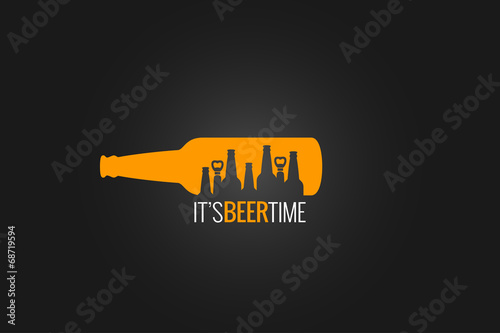 beer bottle concept design background