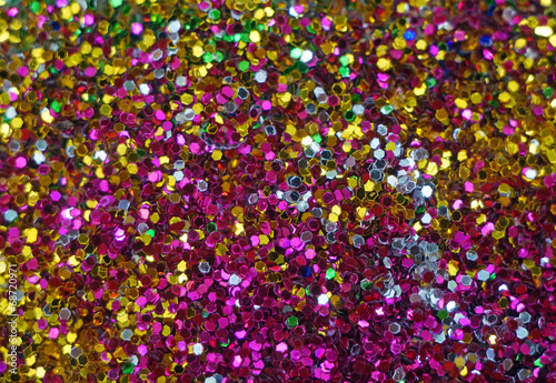 Small multicolored sequins as background