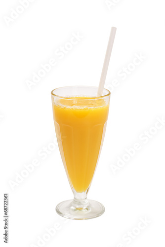 Citrus juice in a tall glass