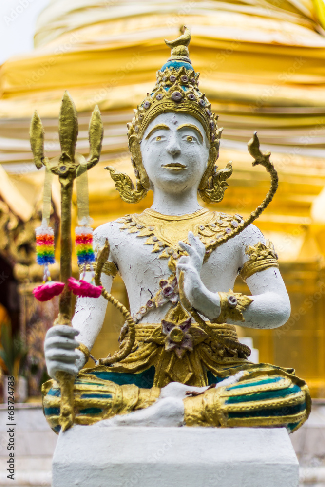 Thai angels statue in Temple