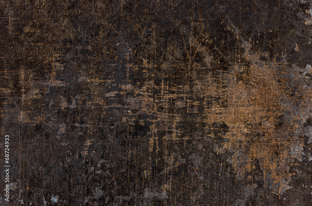 Altes Kuchenblech mit Kratzern