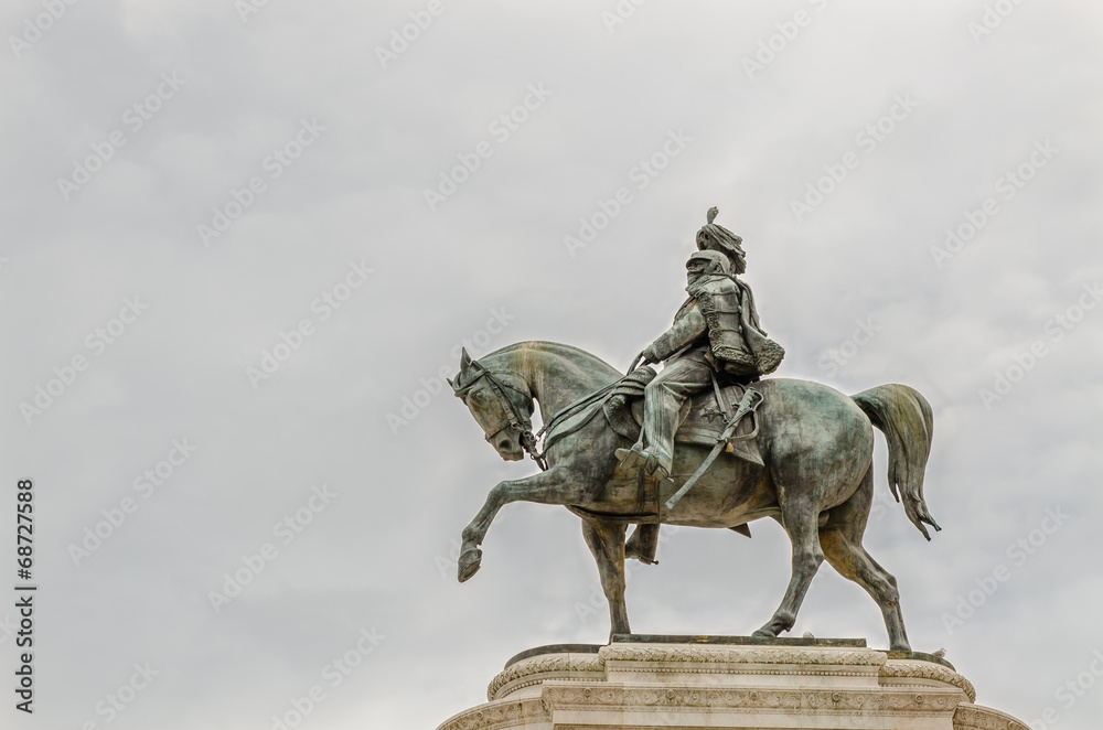 equestrian statue of National Monument to Victor Emmanuel II