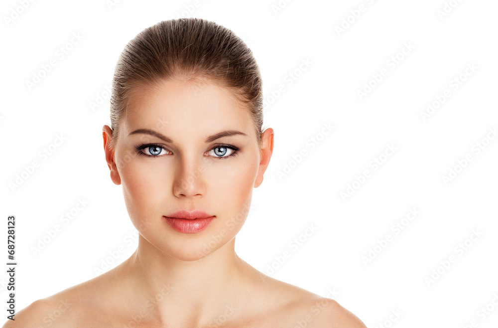 Beauty portrait of lovely woman with perfect healthy skin Beauty portrait of lovely woman with perfect healthy skin