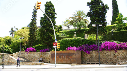 Photography Entrada a los jardines del Teatre Grec, Montjuic, Barcelona